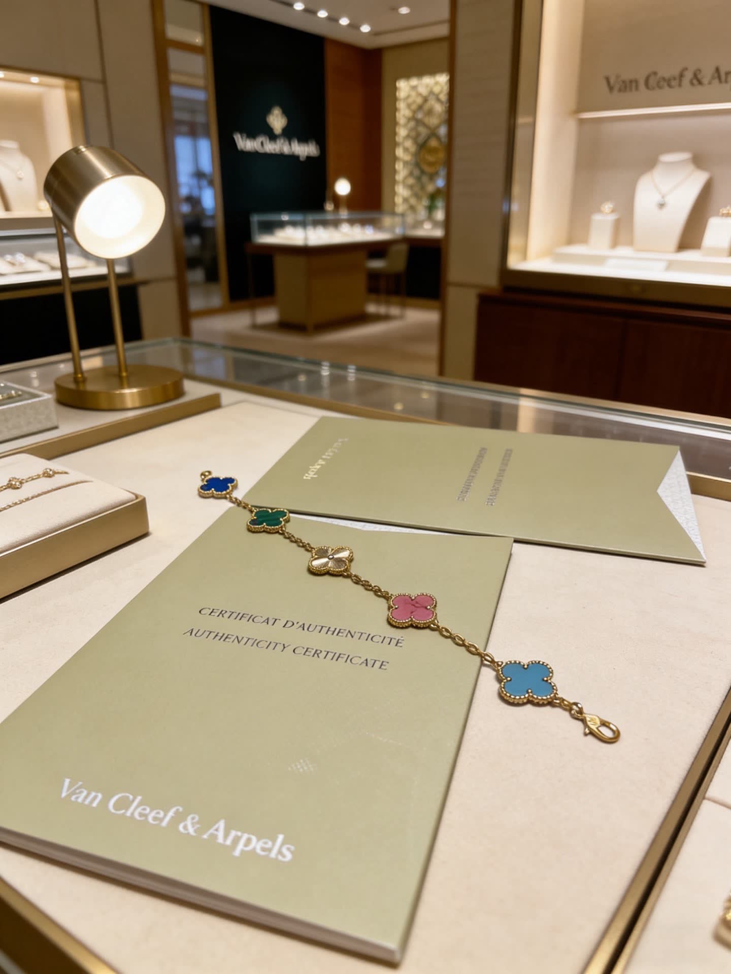 Van Cleef & Arpels Alhambra Multicolor Enamel Bracelet